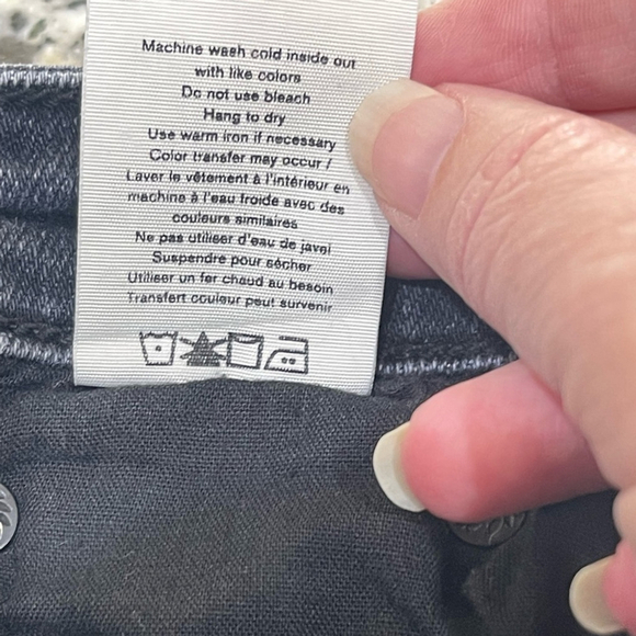 Rag & Bone Nina High-Rise Ankle Skinny Jeans - Washed Black, Size Women’s 27 - Picture 11 of 13